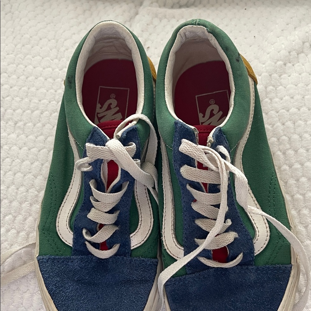 Vans Green and Blue Sneakers